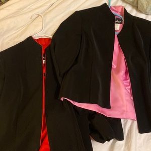 Blazers with unattached satin tank top (sold together or separately)